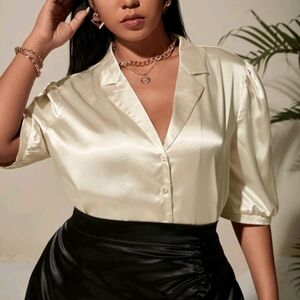 3/$20 Elegant Cream Blouse